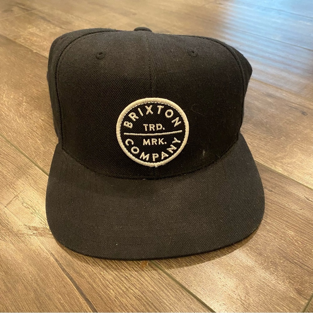 Brixton Black Hat with Circular Logo